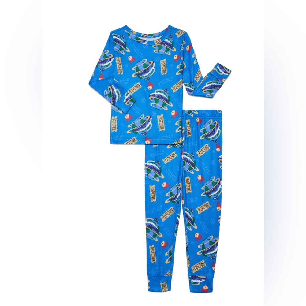 Polar Express blue Pajamas size 3T